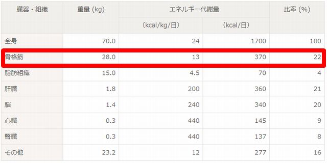 エネルギー代謝量